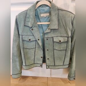 GORGEOUS Tiffany Box Blue Suede Jacket Never Worn